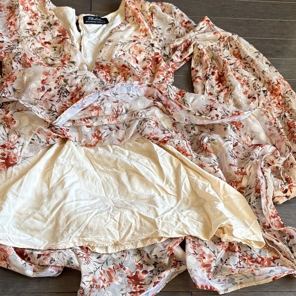 Morey Faith Collection Floral Mini Dress Size S - Picture 6 of 13